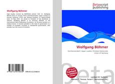 Couverture de Wolfgang Böhmer