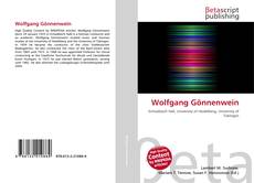 Buchcover von Wolfgang Gönnenwein