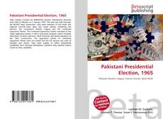 Couverture de Pakistani Presidential Election, 1965