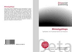 Portada del libro de Rhinotyphlops