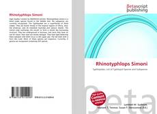 Copertina di Rhinotyphlops Simoni