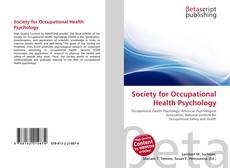 Society for Occupational Health Psychology的封面