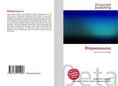 Copertina di Rhipaeosaurus