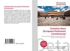 Обложка Yorkshire West (European Parliament Constituency)