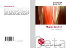 Обложка Rhipidodendron