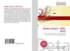 Обложка Walter Long (c. 1594–1637)