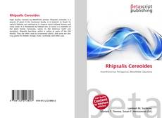 Capa do livro de Rhipsalis Cereoides 