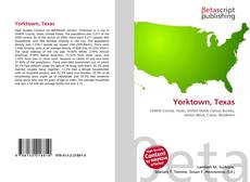 Capa do livro de Yorktown, Texas 