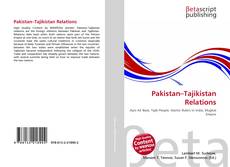 Обложка Pakistan–Tajikistan Relations