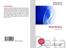 Capa do livro de Rhipsideigma 