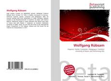 Buchcover von Wolfgang Rübsam