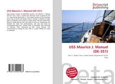 Capa do livro de USS Maurice J. Manuel (DE-351) 