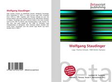 Capa do livro de Wolfgang Staudinger 