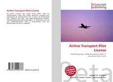 Couverture de Airline Transport Pilot License