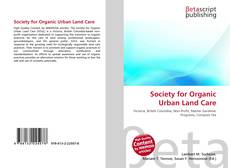 Couverture de Society for Organic Urban Land Care