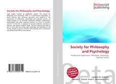 Обложка Society for Philosophy and Psychology