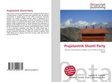 Couverture de Prajatantrik Shanti Party