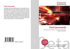 Capa do livro de Find (command) 