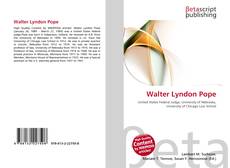 Buchcover von Walter Lyndon Pope