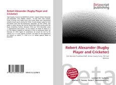 Portada del libro de Robert Alexander (Rugby Player and Cricketer)