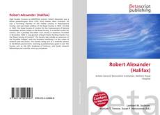 Buchcover von Robert Alexander (Halifax)