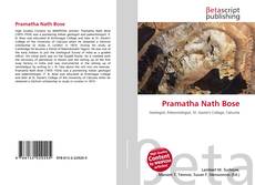 Bookcover of Pramatha Nath Bose