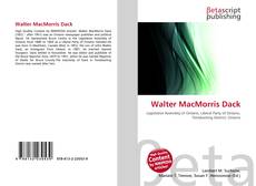 Copertina di Walter MacMorris Dack