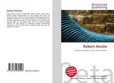 Copertina di Robert Ainslie