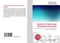 Portada del libro de Society for Advancing Philosophical Enquiry