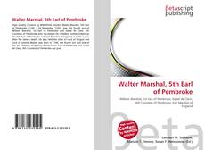 Couverture de Walter Marshal, 5th Earl of Pembroke