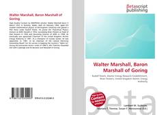 Portada del libro de Walter Marshall, Baron Marshall of Goring