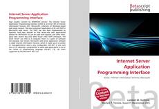 Portada del libro de Internet Server Application Programming Interface