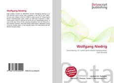 Portada del libro de Wolfgang Niedrig