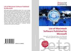 Buchcover von List of Macintosh Software Published by Microsoft