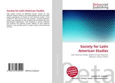 Society for Latin American Studies的封面