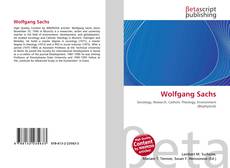 Capa do livro de Wolfgang Sachs 