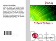 Buchcover von Wolfgang Windgassen
