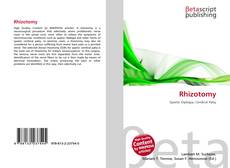 Copertina di Rhizotomy