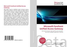 Portada del libro de Microsoft Forefront Unified Access Gateway