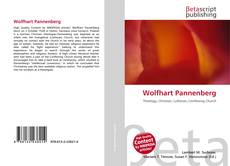 Обложка Wolfhart Pannenberg