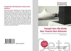 Portada del libro de Yoseph ben Ab-Hisda ben Yaacov ben Aaharon