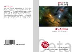 Buchcover von Rho Scorpii