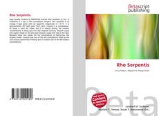 Portada del libro de Rho Serpentis