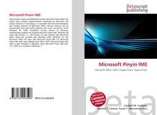 Buchcover von Microsoft Pinyin IME