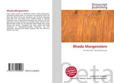 Buchcover von Rhoda Morgenstern