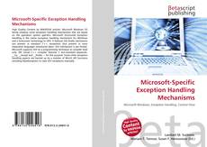 Couverture de Microsoft-Specific Exception Handling Mechanisms