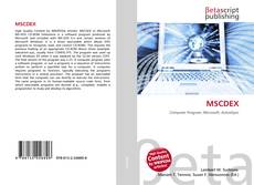 Portada del libro de MSCDEX