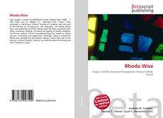 Portada del libro de Rhoda Wise
