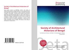 Portada del libro de Society of Architectural Historians of Bengal