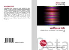 Portada del libro de Wolfgang Solz